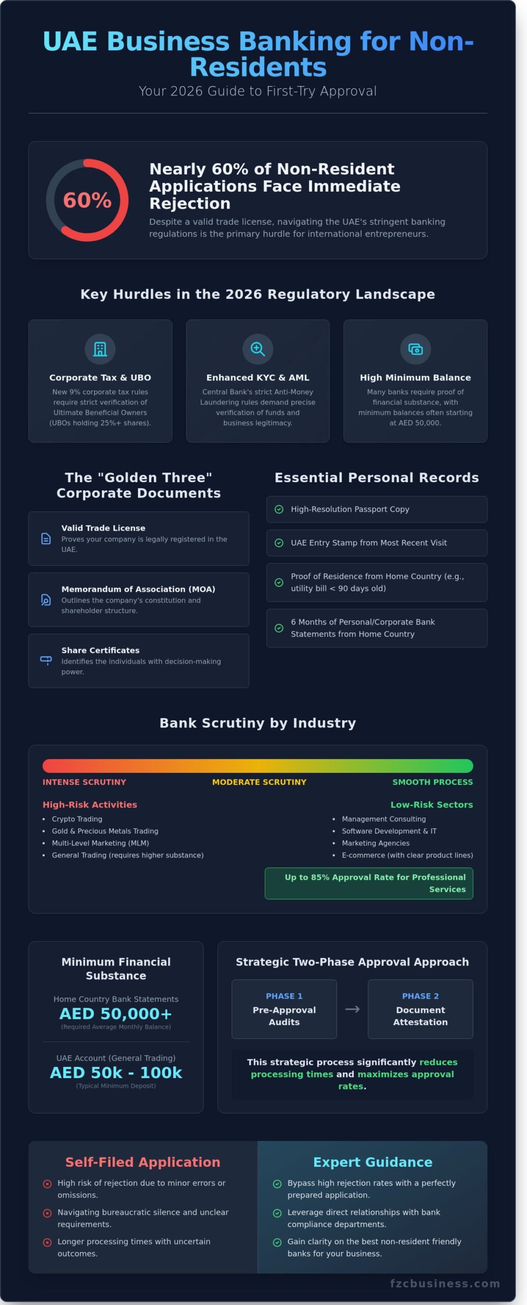 Business Bank Account for Non-Residents in UAE: The 2026 Guide